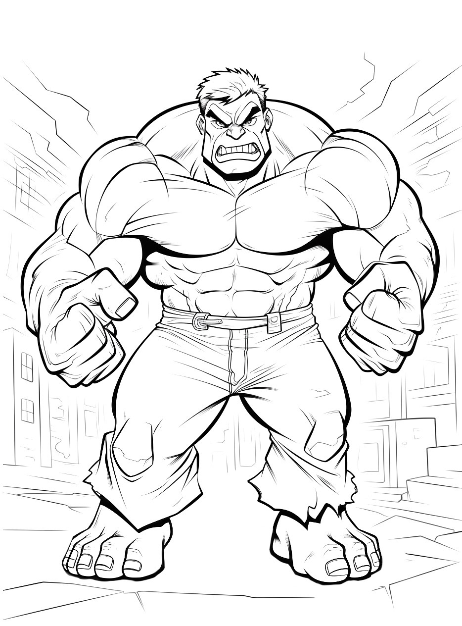 Hulk coloring page (36)