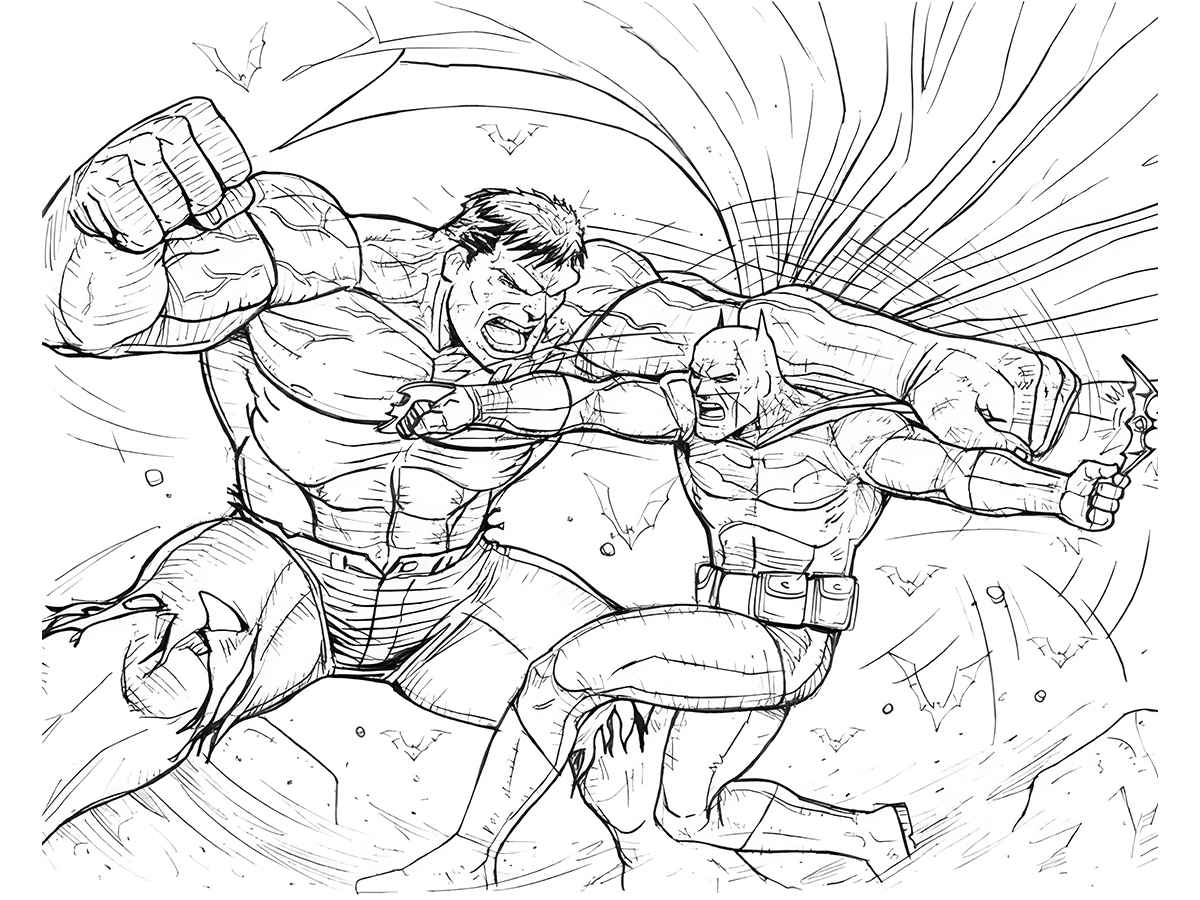 Hulk coloring page (4)