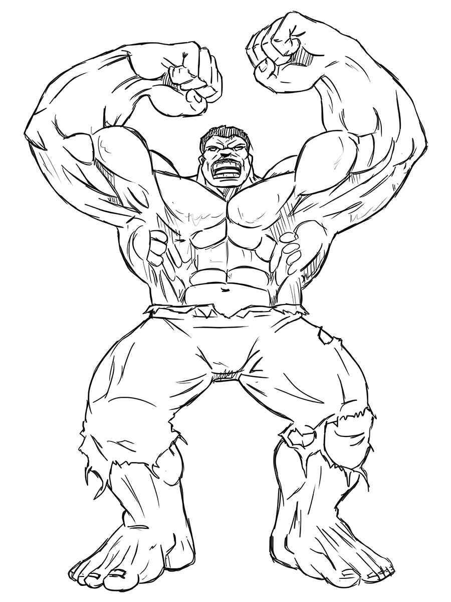 Hulk coloring page (42)