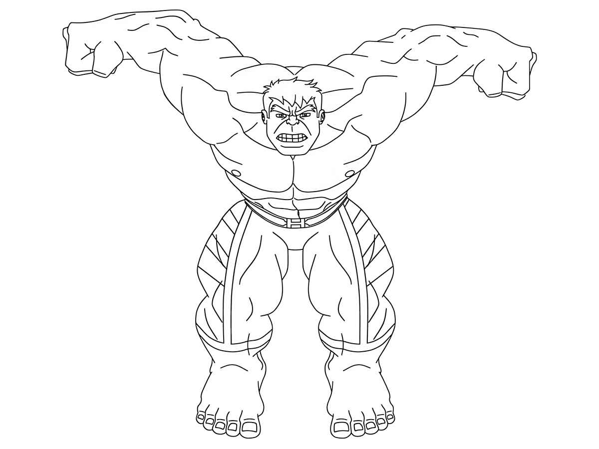 Hulk coloring page (46)