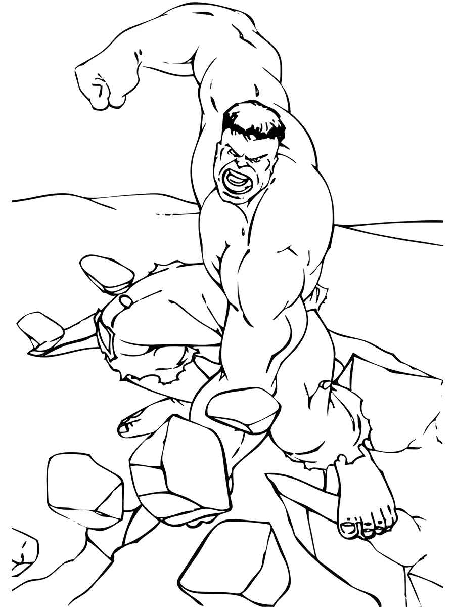 Hulk coloring page (5)