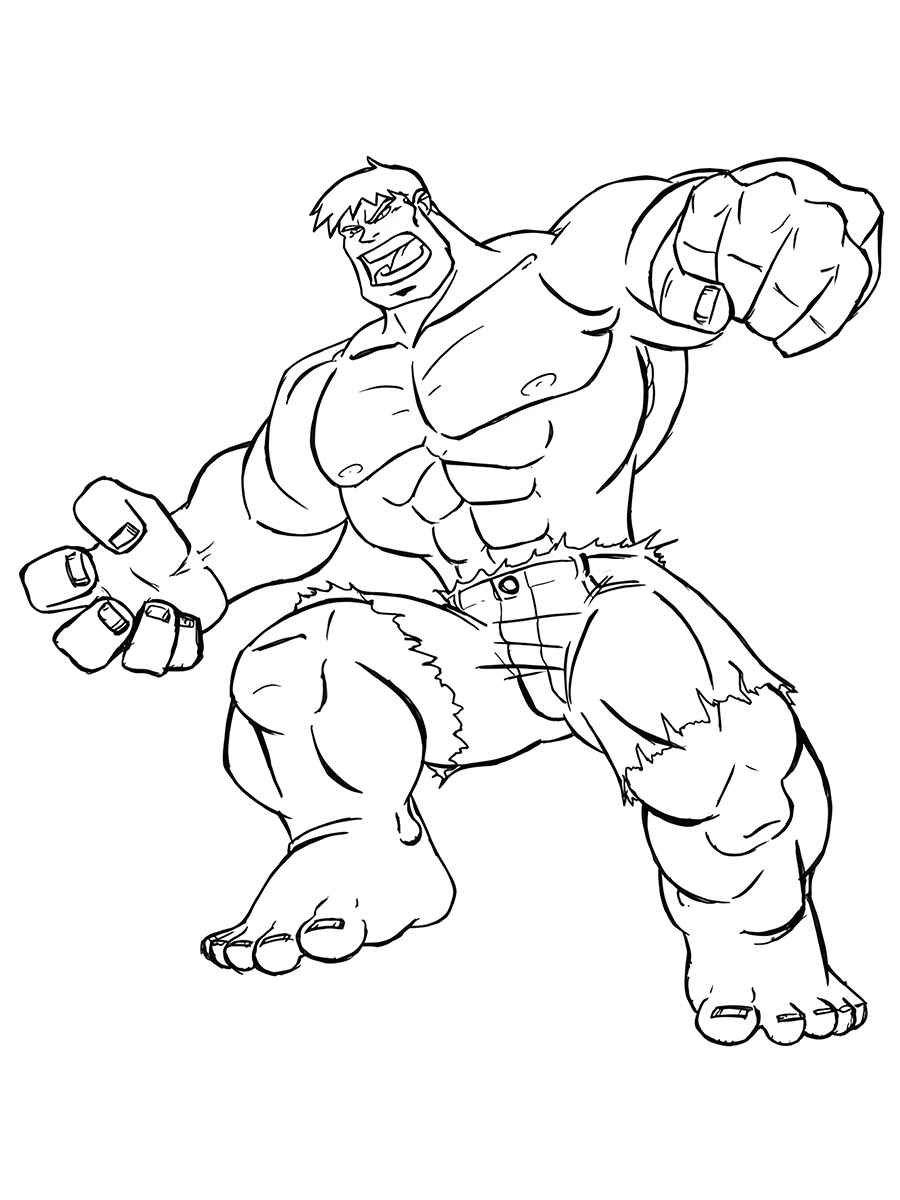 Hulk coloring page (56)