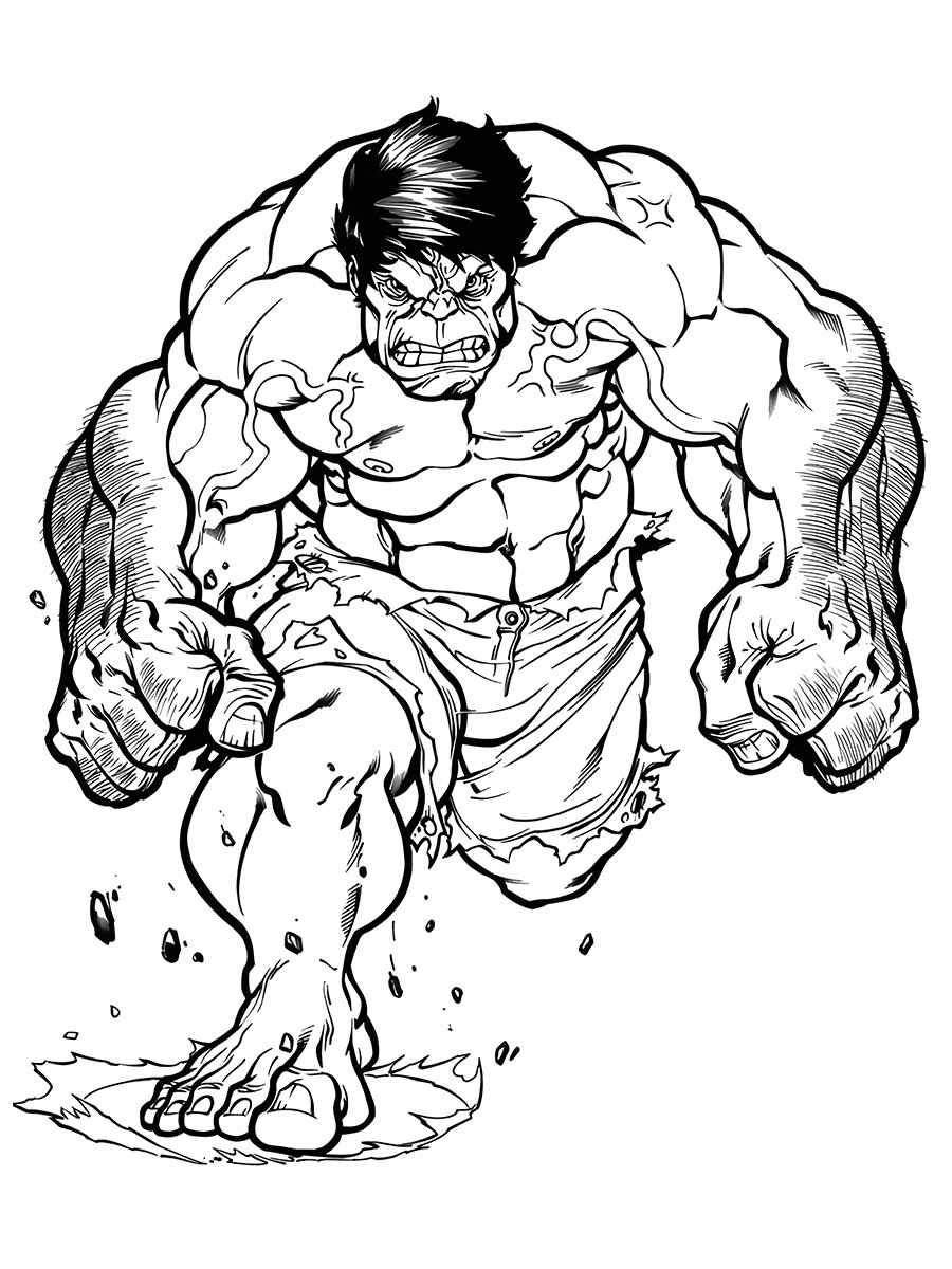 Hulk coloring page (62)