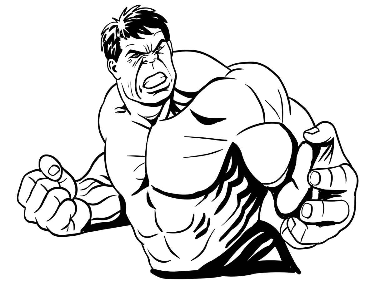 Hulk coloring page (63)