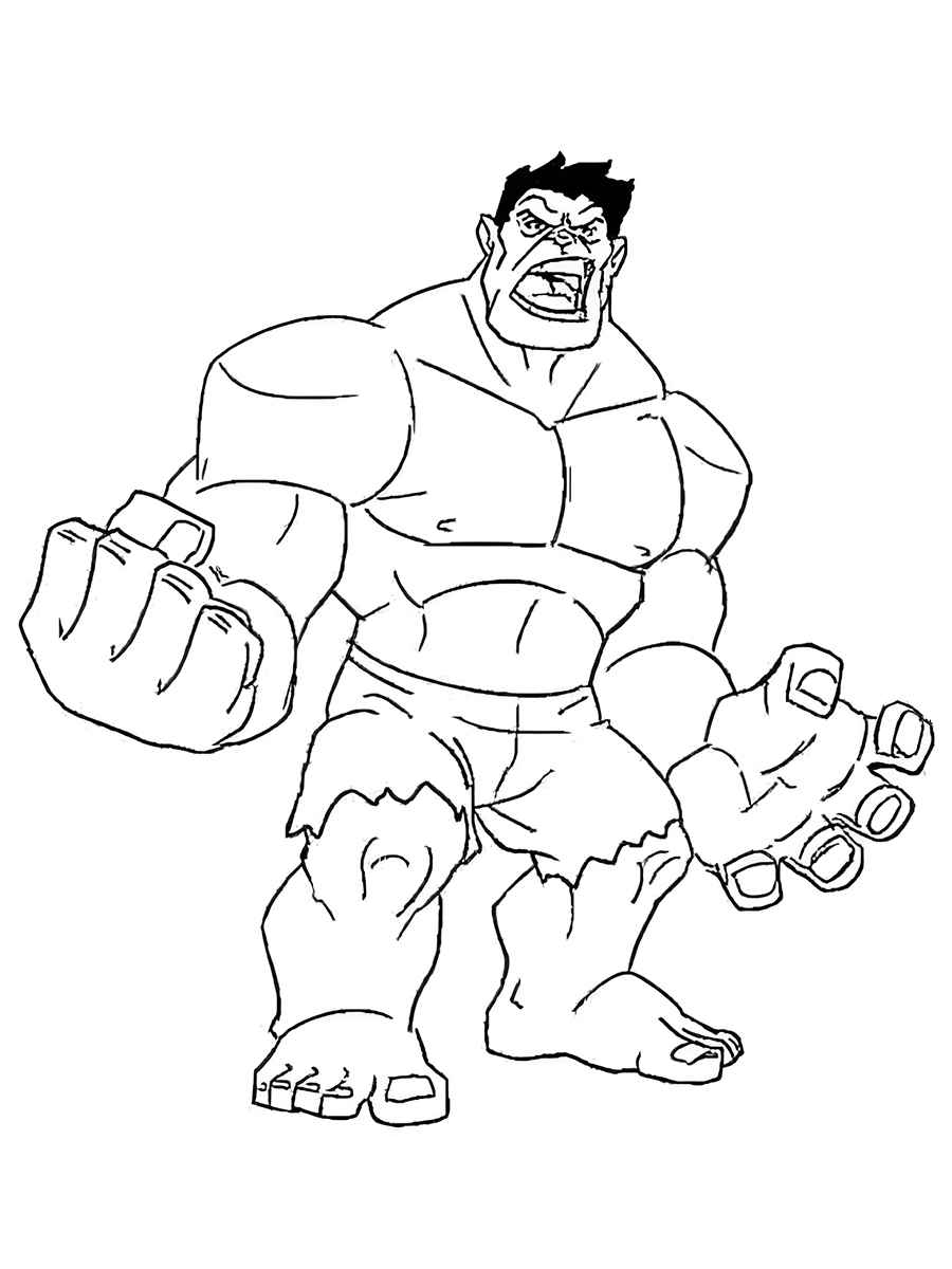 Hulk coloring page (68)