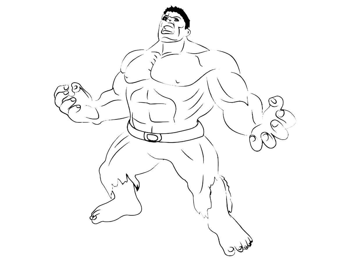 Hulk coloring page (71)