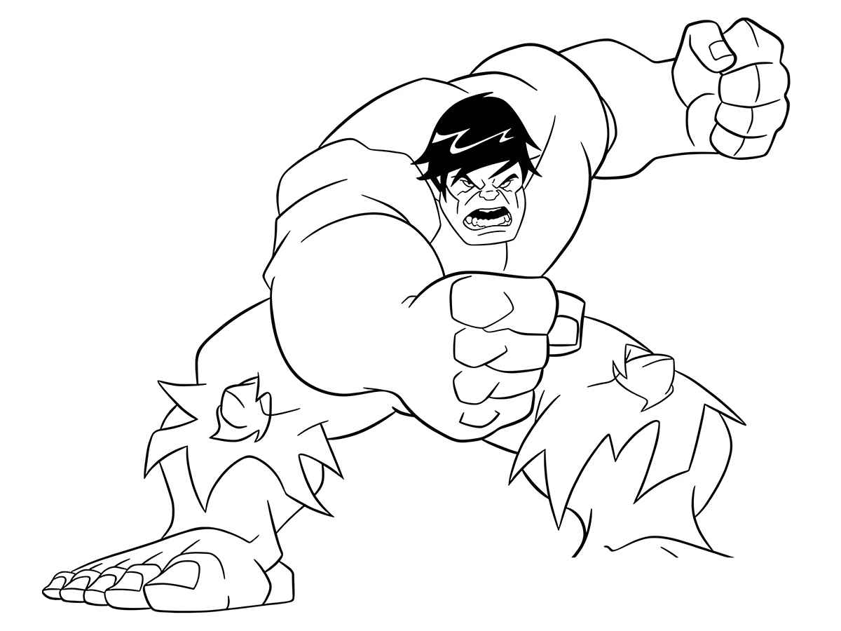 Hulk coloring page (75)