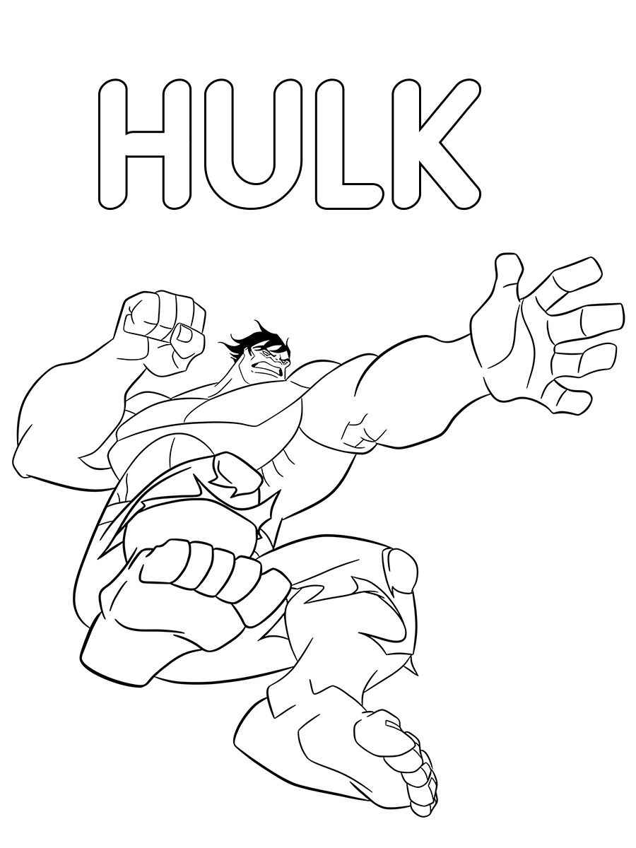 Hulk coloring page (76)