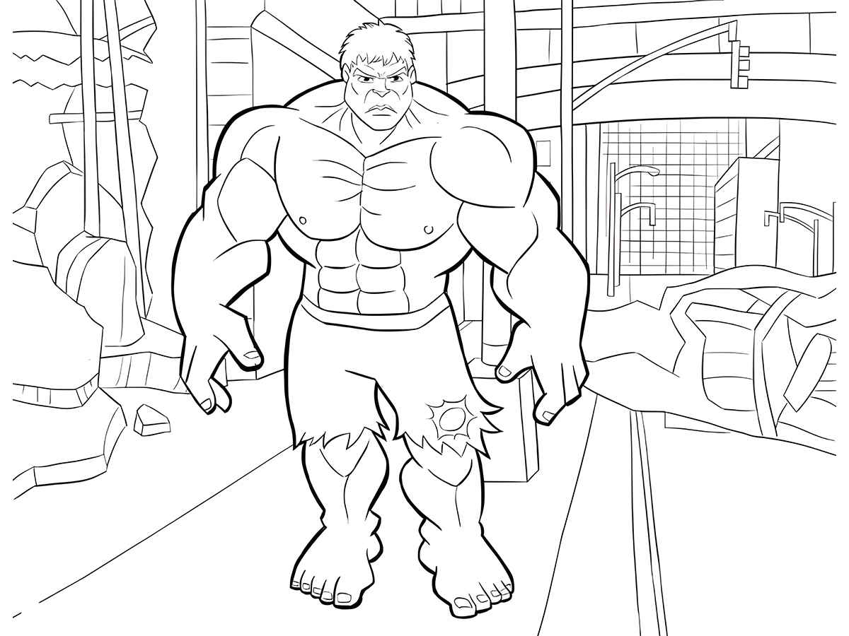 Hulk coloring page (9)