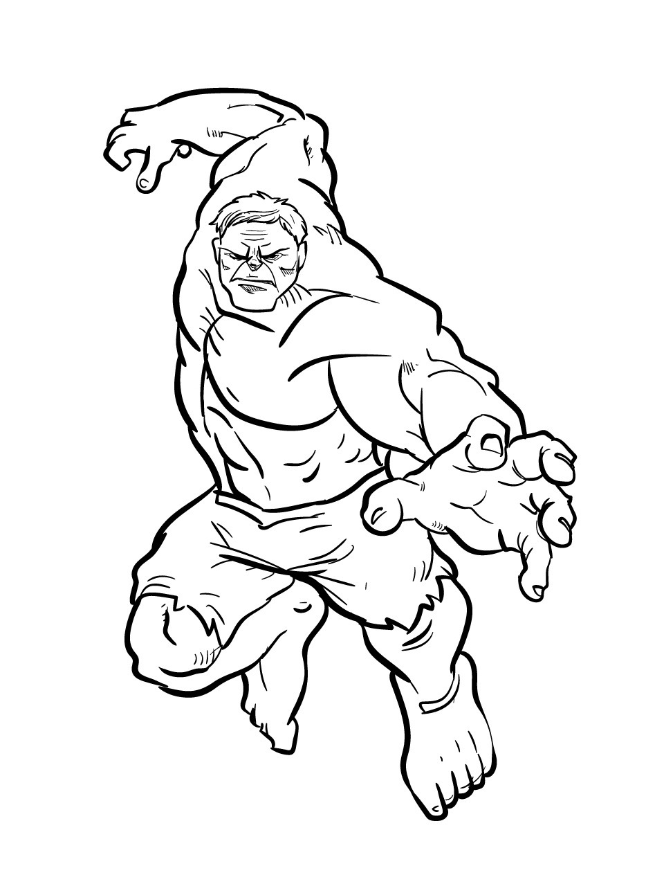 Hulk coloring page (9)