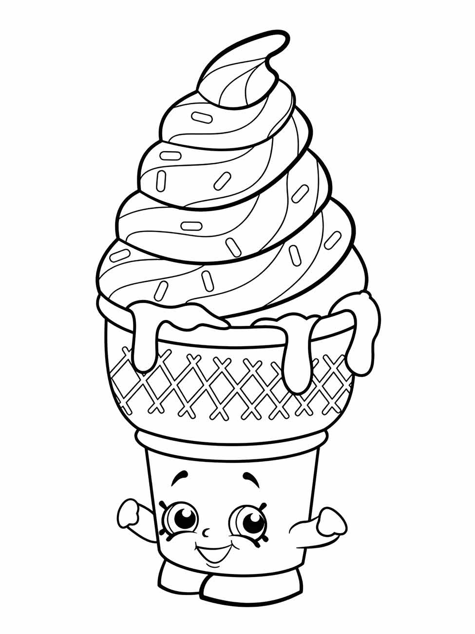 Ice Cream coloring page (2)