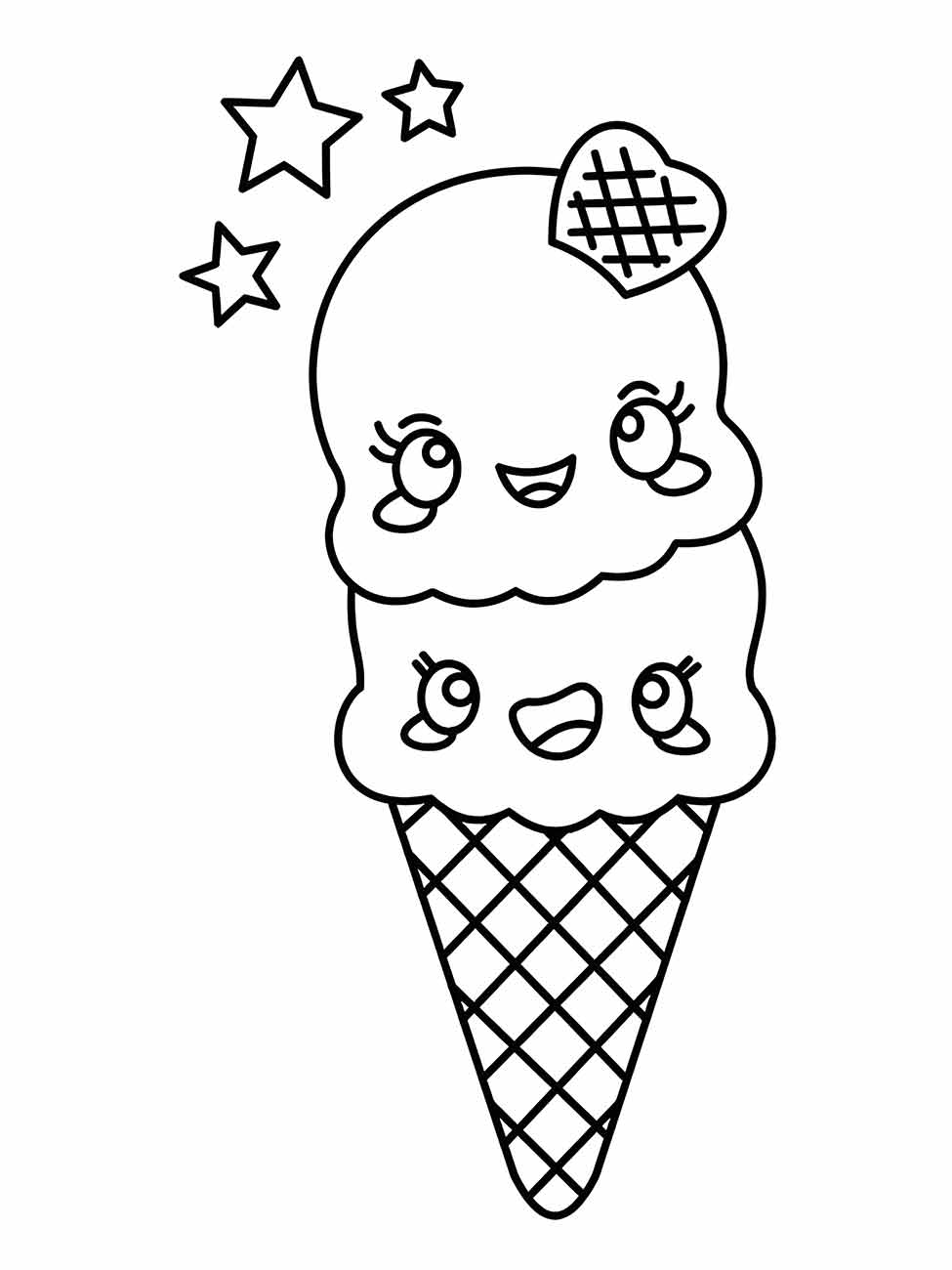 Ice Cream coloring page (3)