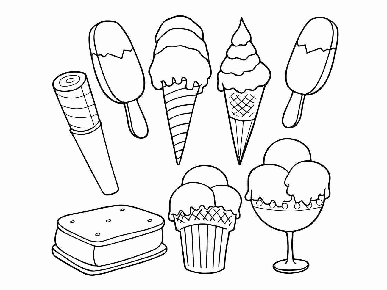 Ice Cream coloring page (30)