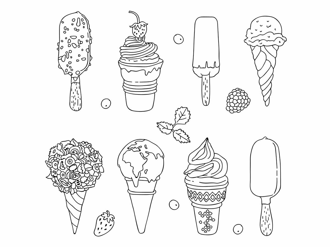 Ice Cream coloring page (37)