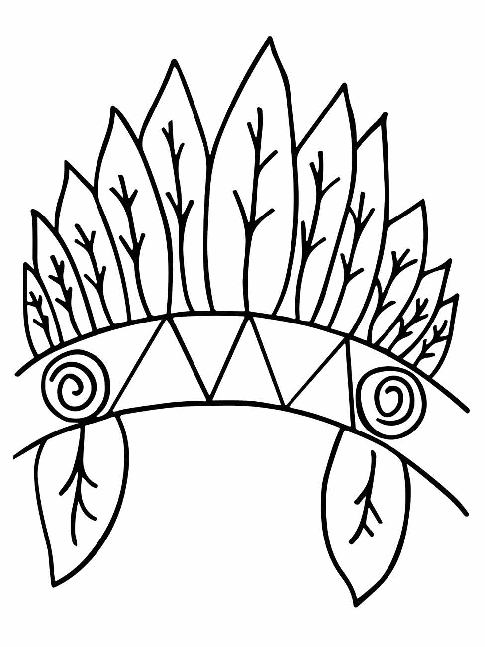 Indigenous coloring page (1)