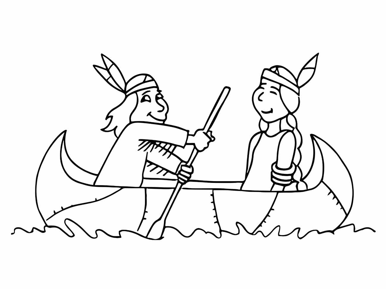 Indigenous coloring page (12)