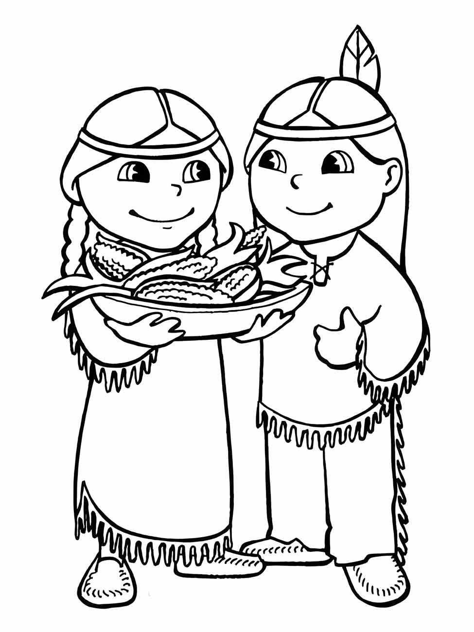 Indigenous coloring page (14)