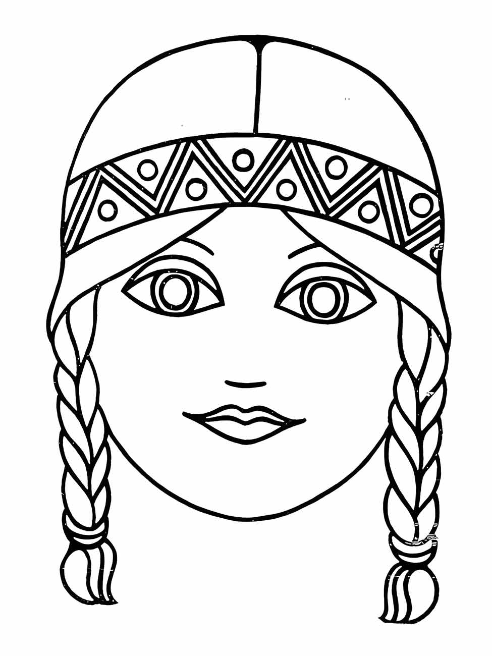 Indigenous coloring page (2)