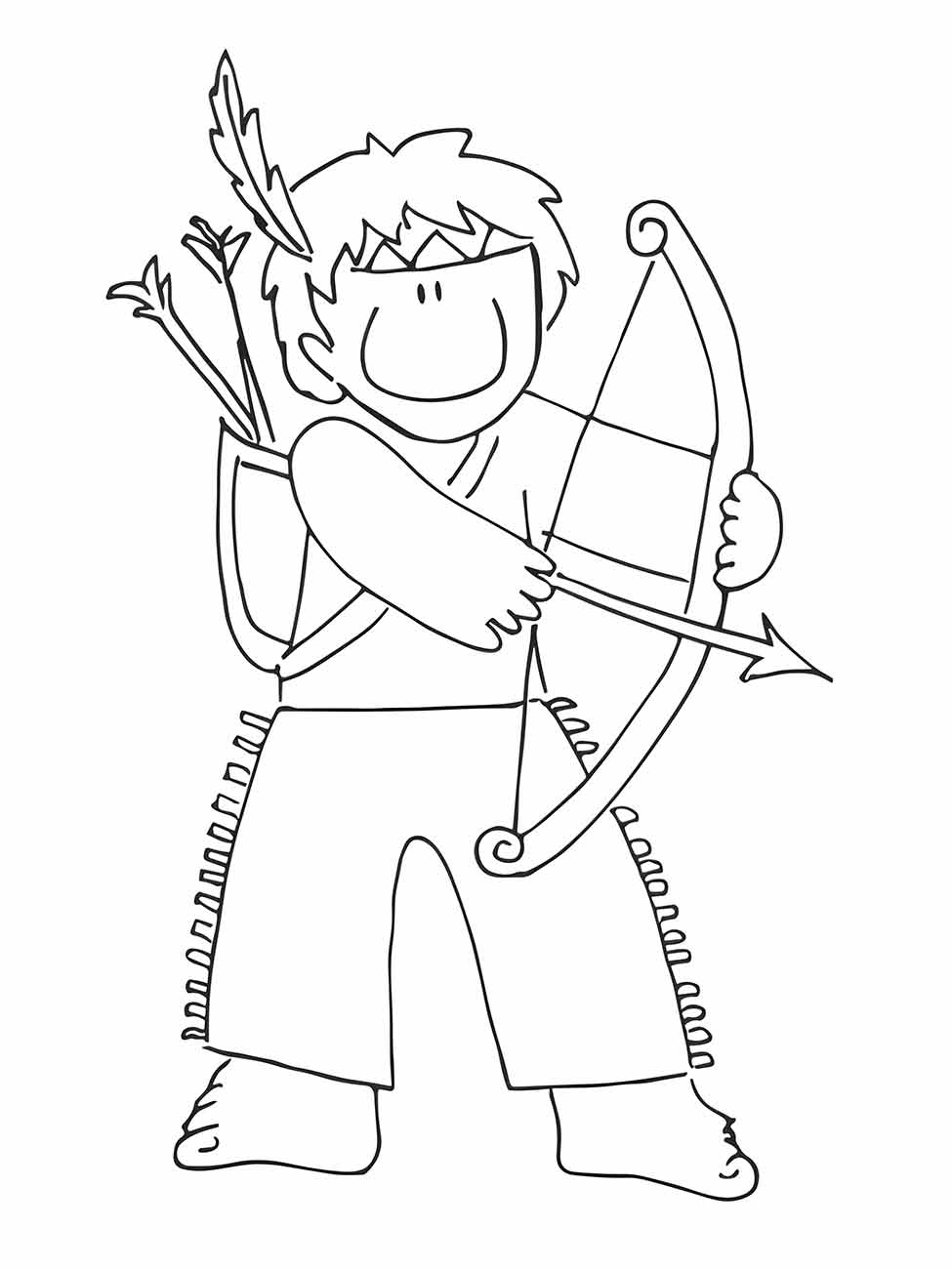 Indigenous coloring page (30)