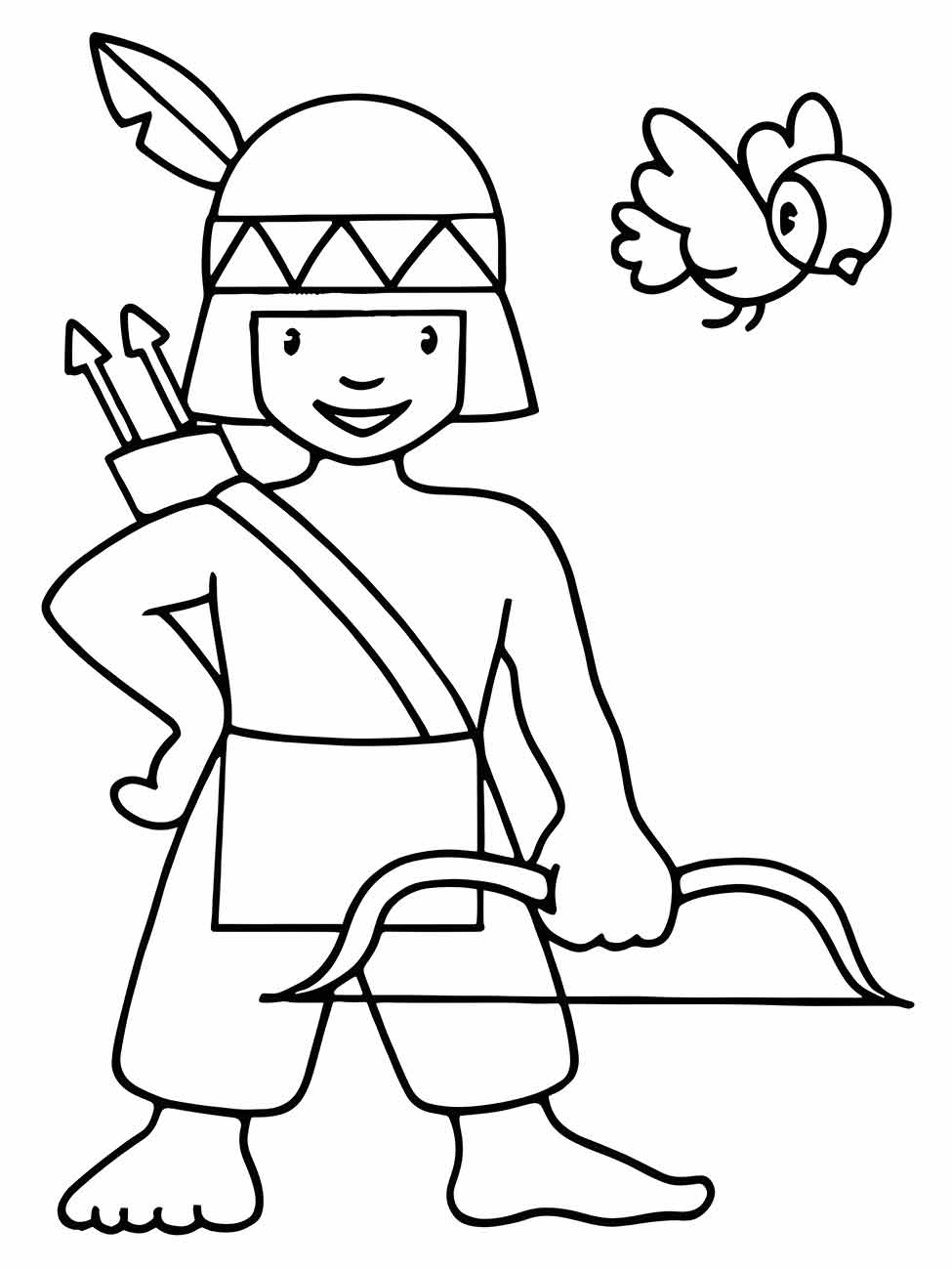 Indigenous coloring page (33)