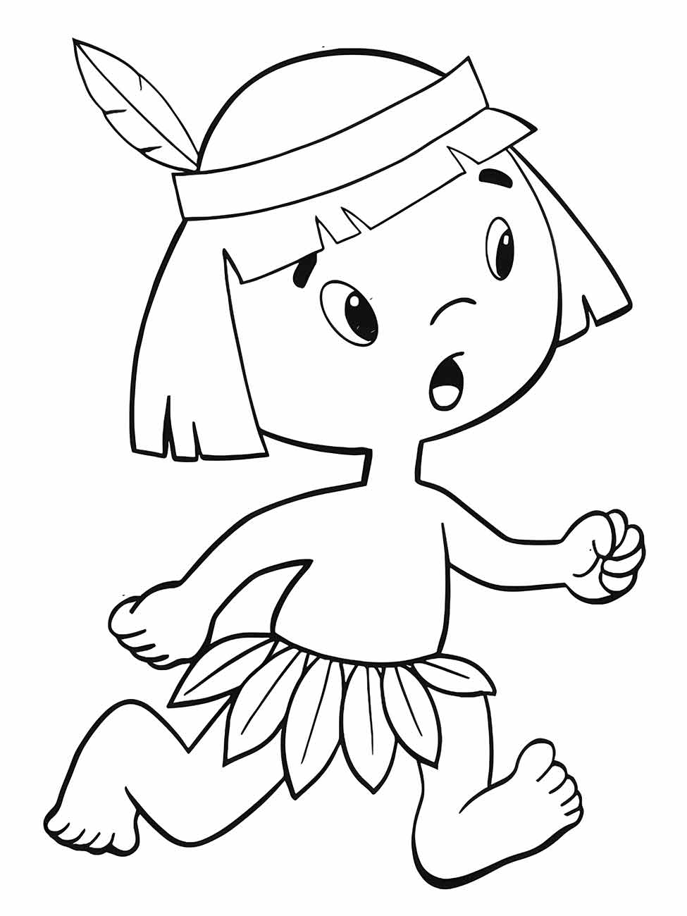 Indigenous coloring page (35)