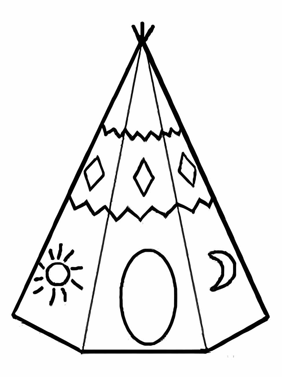 Indigenous coloring page (4)