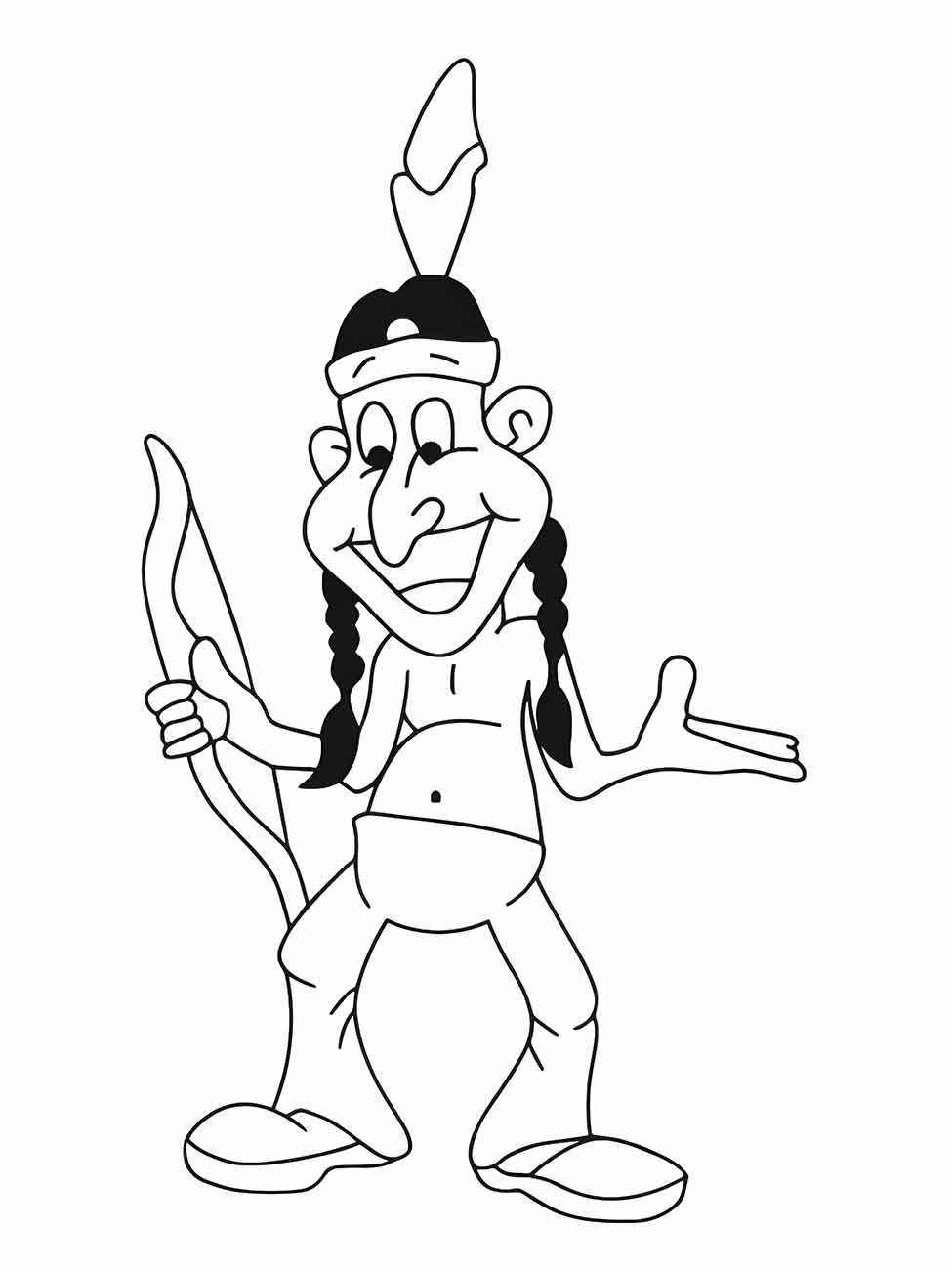 Indigenous coloring page (43)