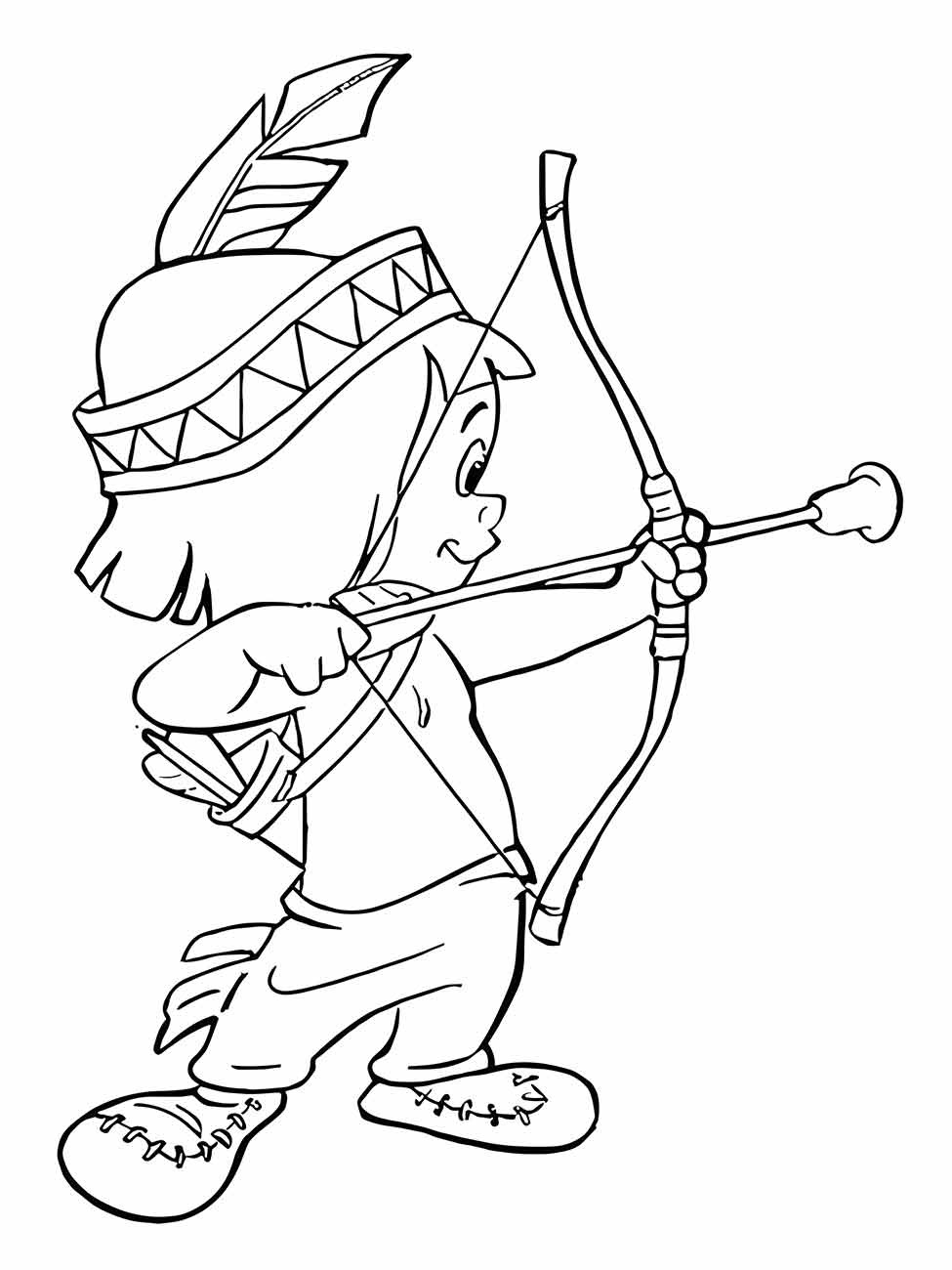 Indigenous coloring page (44)