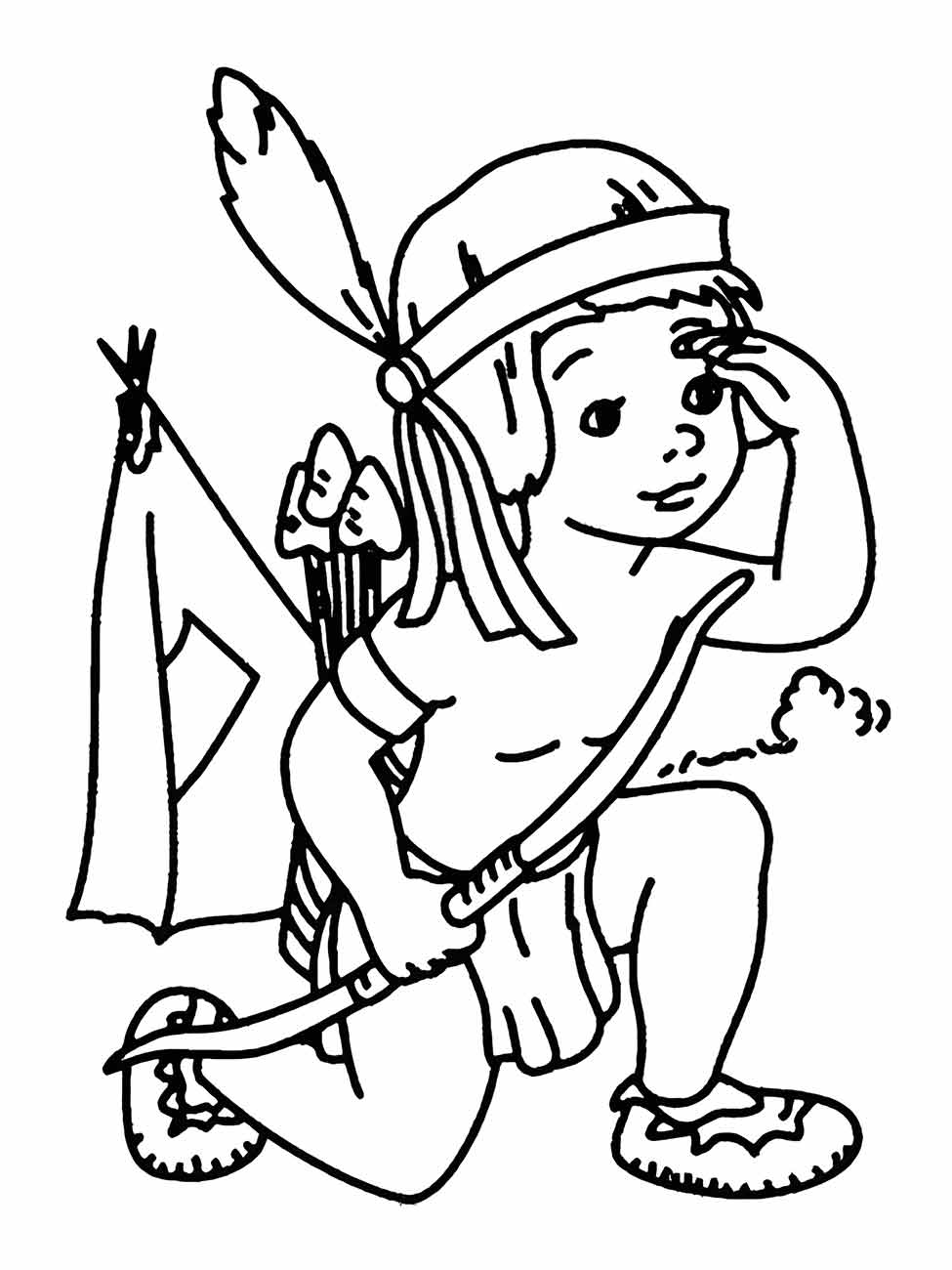 Indigenous coloring page (47)