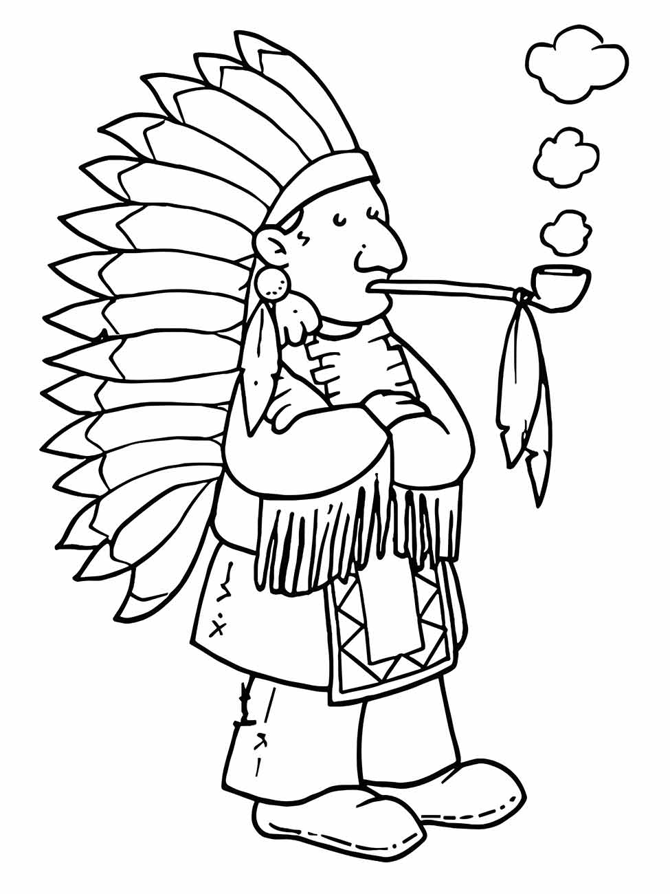 Indigenous coloring page (49)