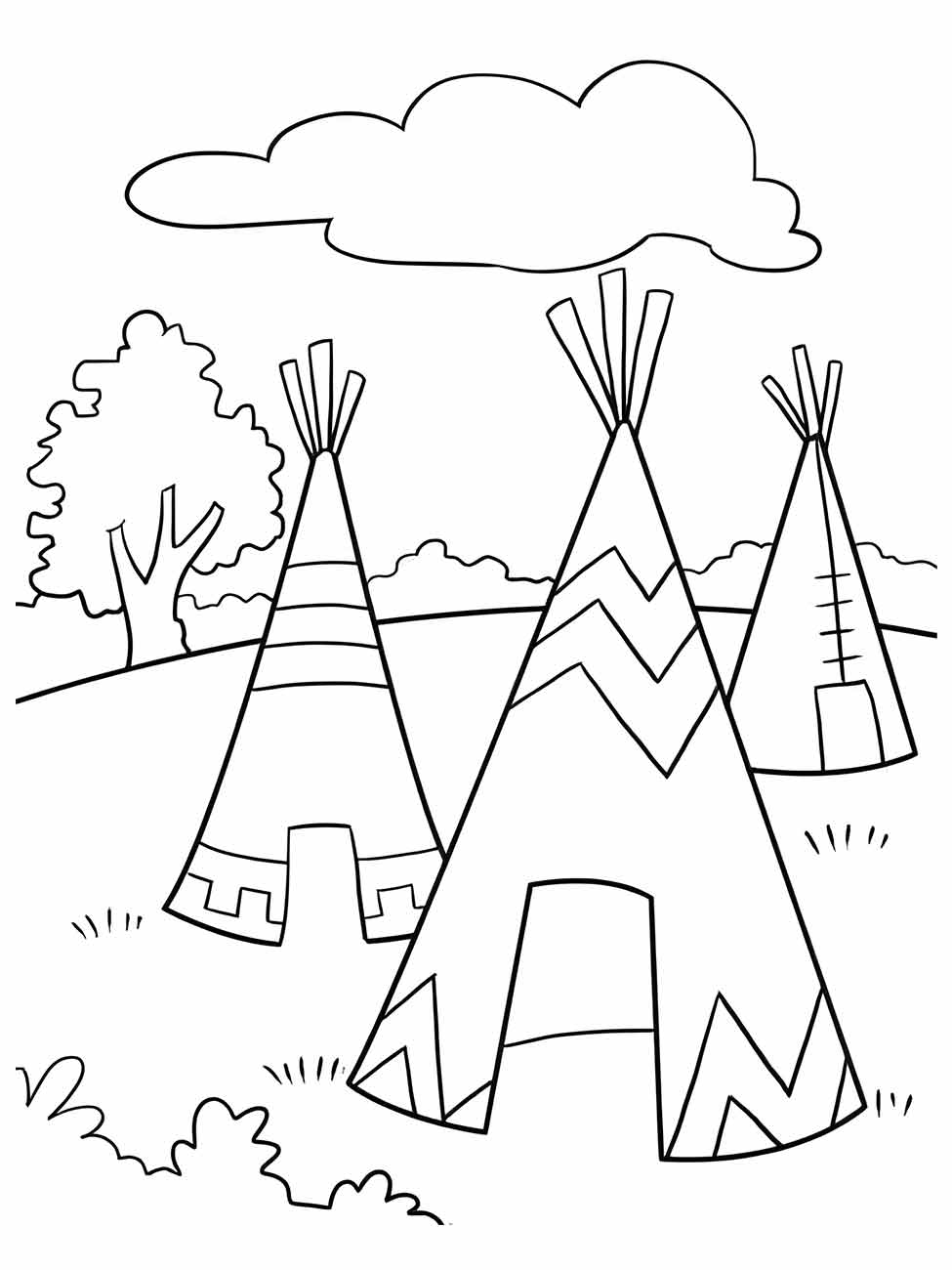 Indigenous coloring page (5)