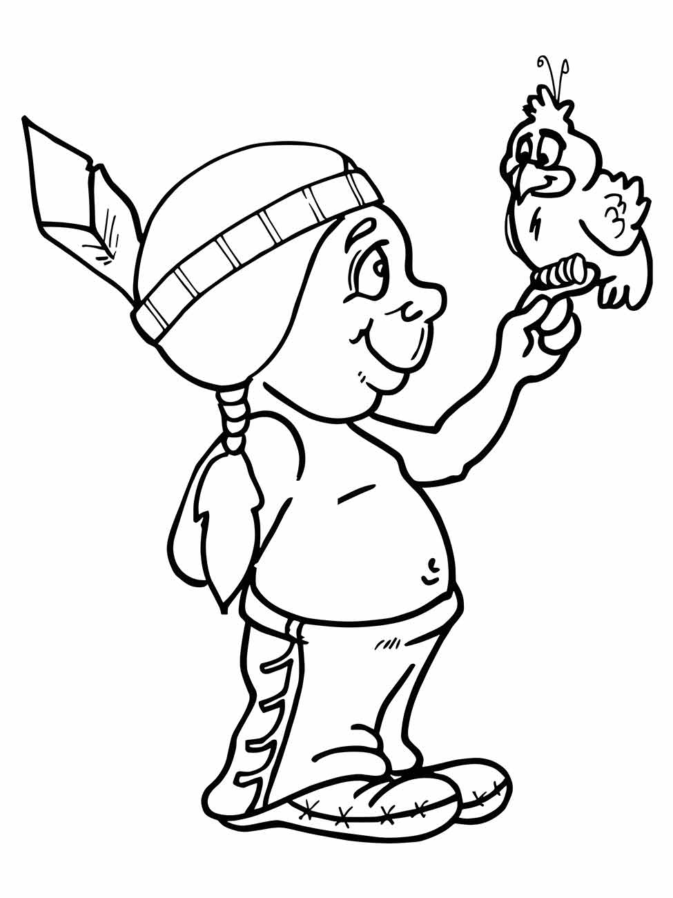 Indigenous coloring page (52)