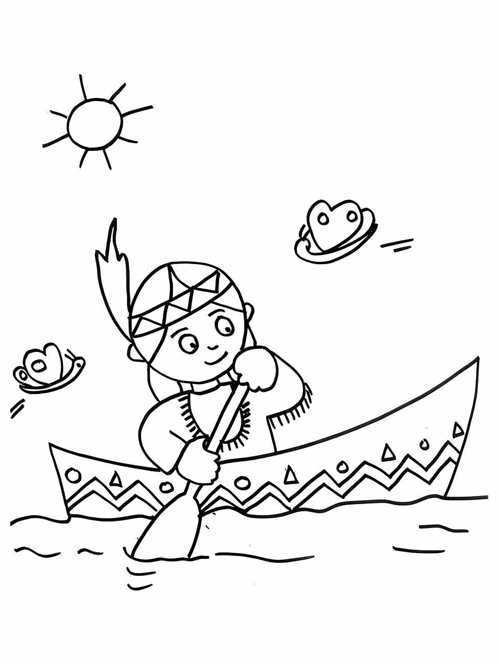 Indigenous coloring page (54)