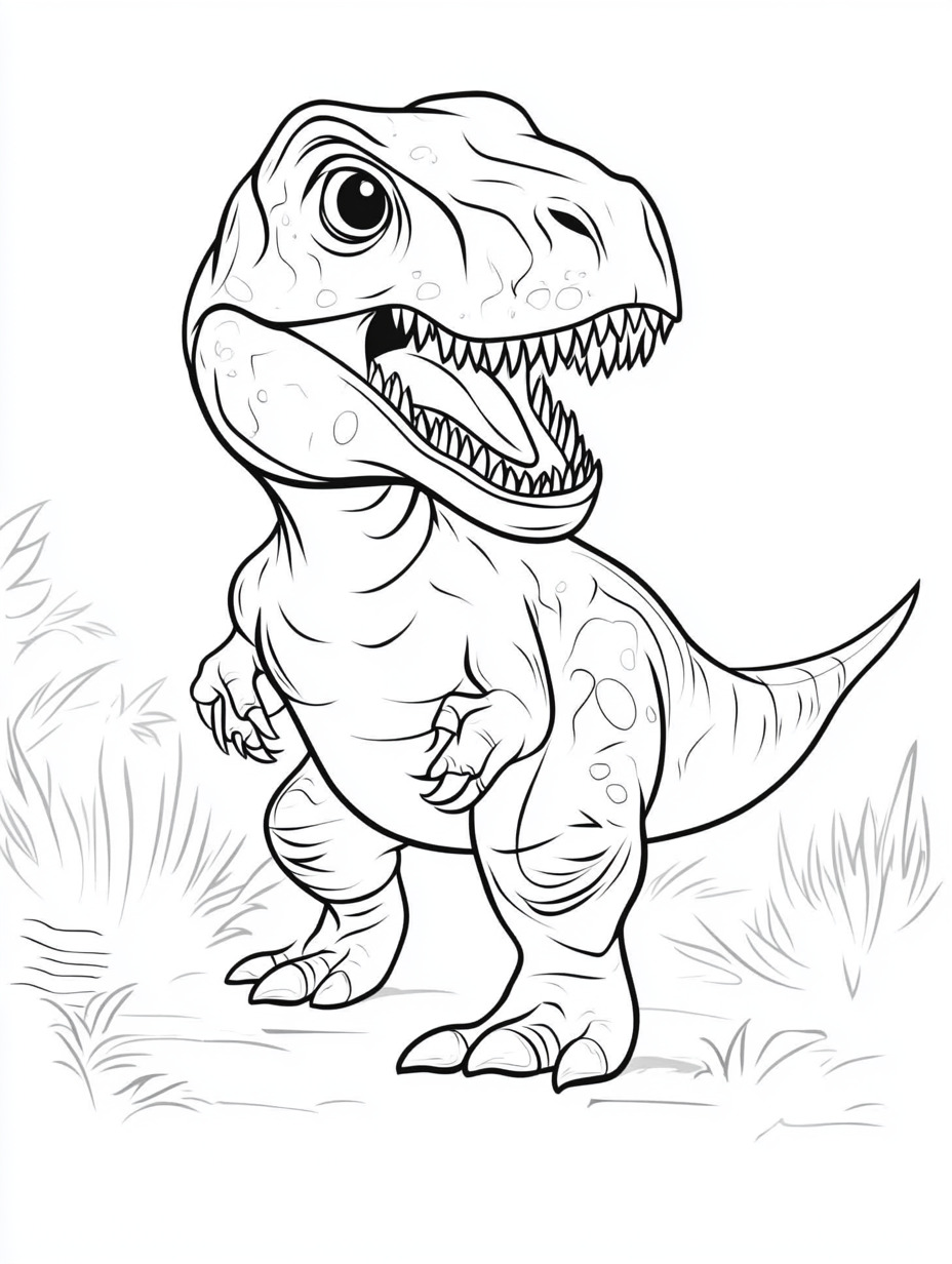 Indominous Rex coloring page (3)