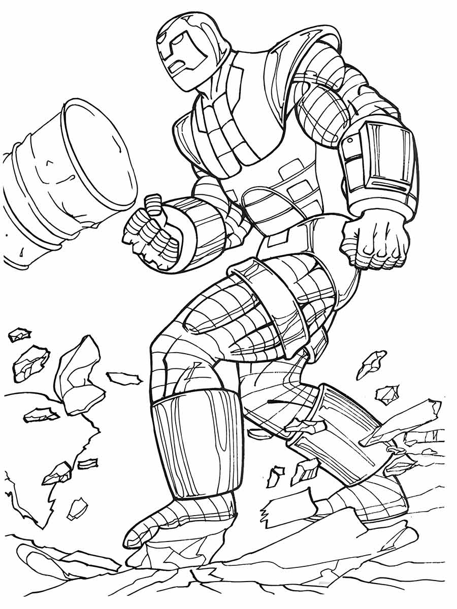 Iron man coloring page (11)