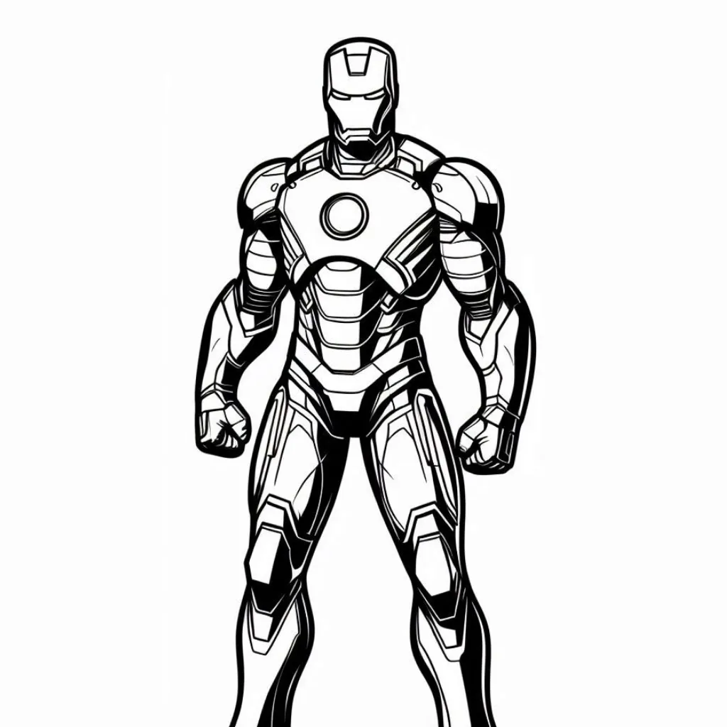 Iron man coloring page (11)