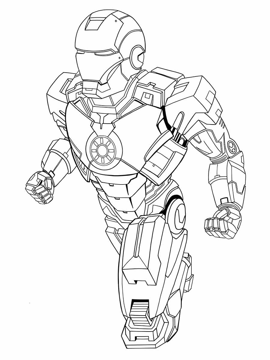 Iron man coloring page (12)