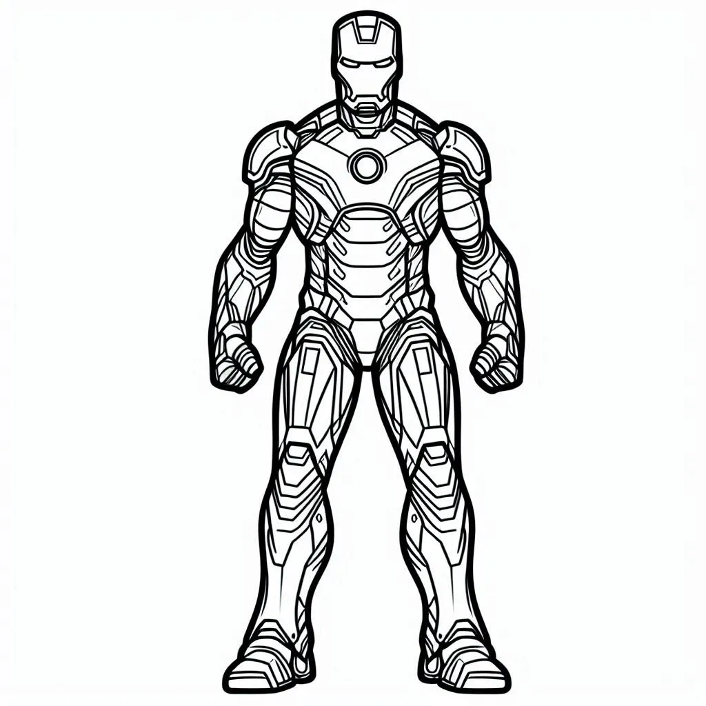 Iron man coloring page (12)