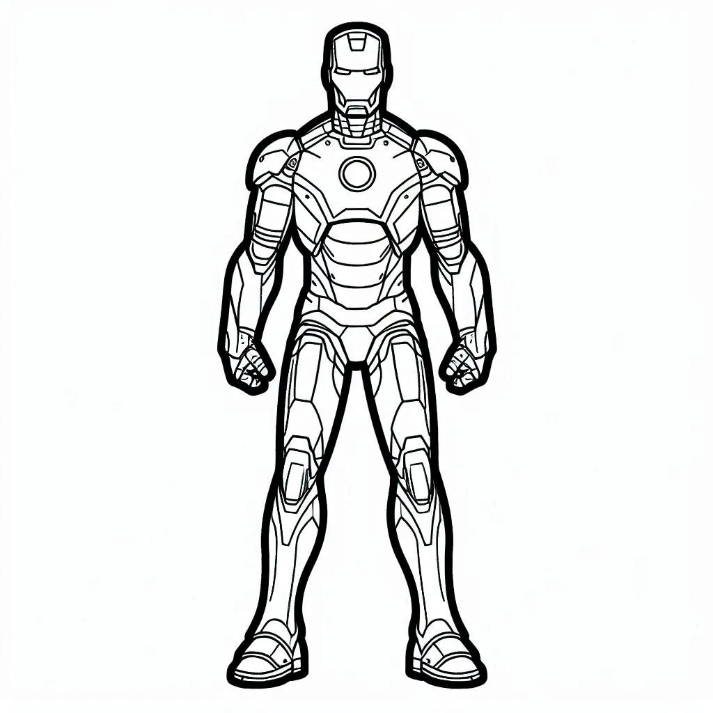 Iron man coloring page (13)