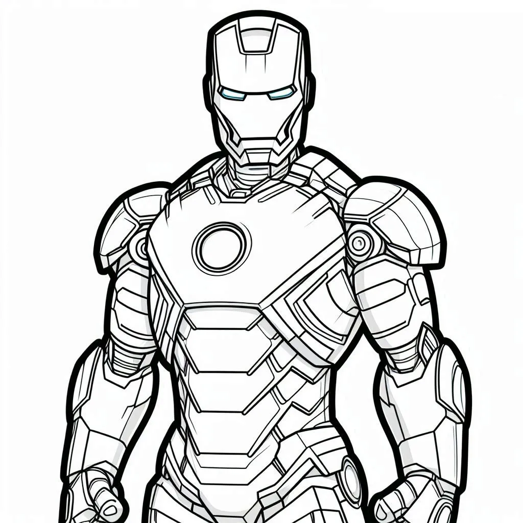 Iron man coloring page (14)