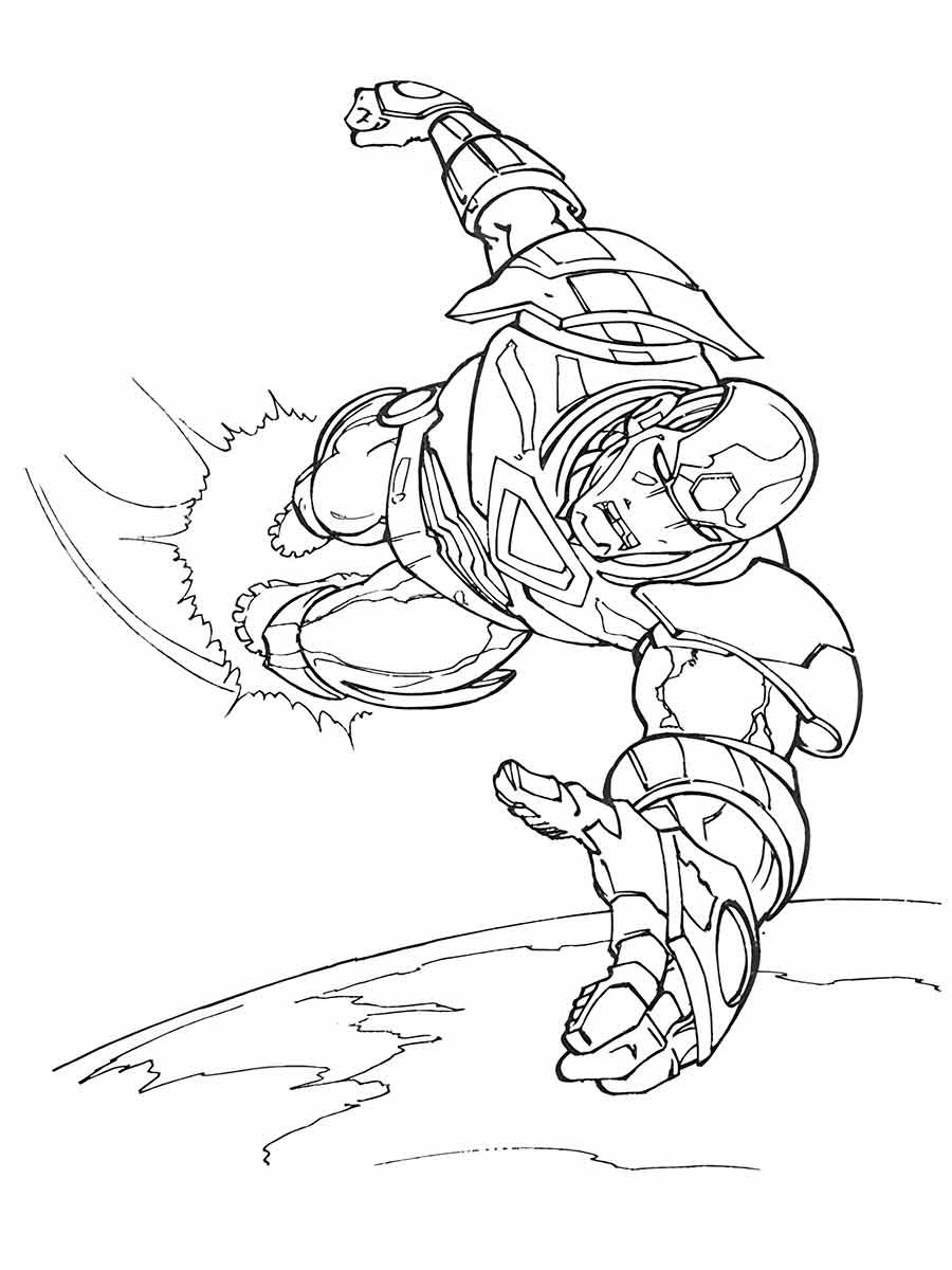 Iron man coloring page (15)