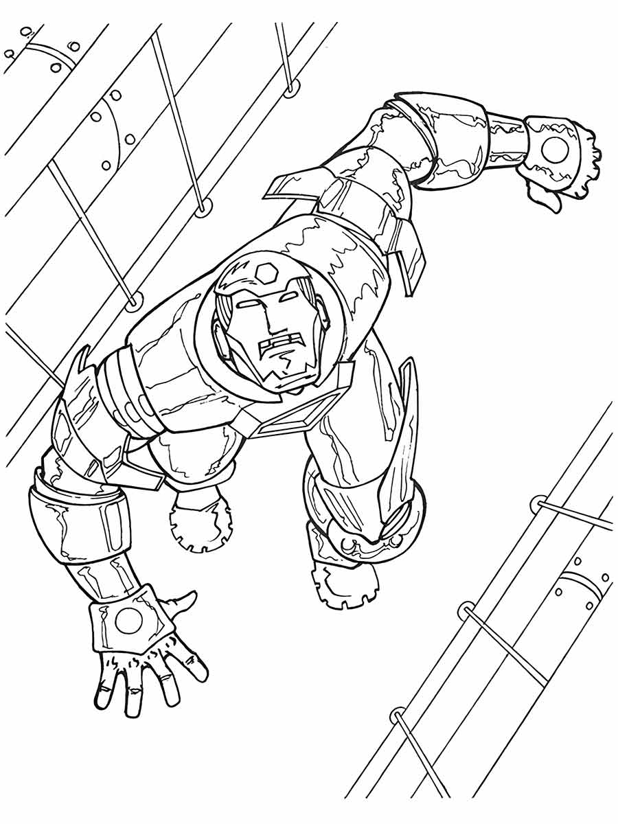 Iron man coloring page (16)