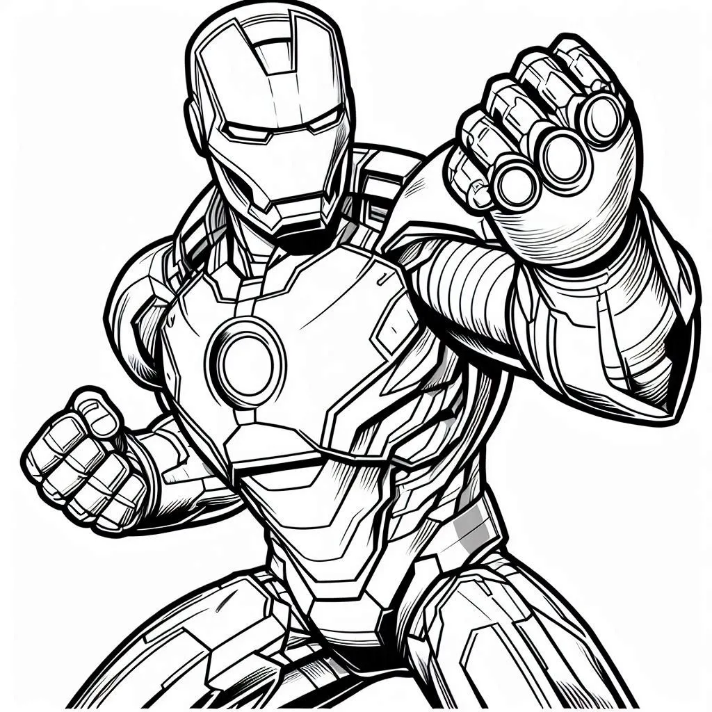 Iron man coloring page (16)