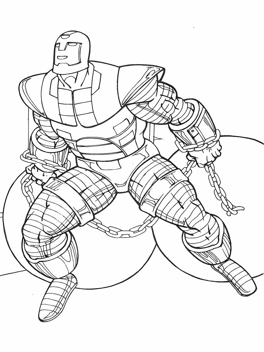 Iron man coloring page (17)