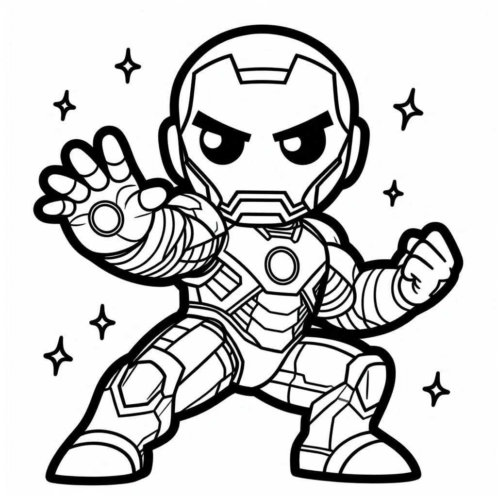 Iron man coloring page (17)