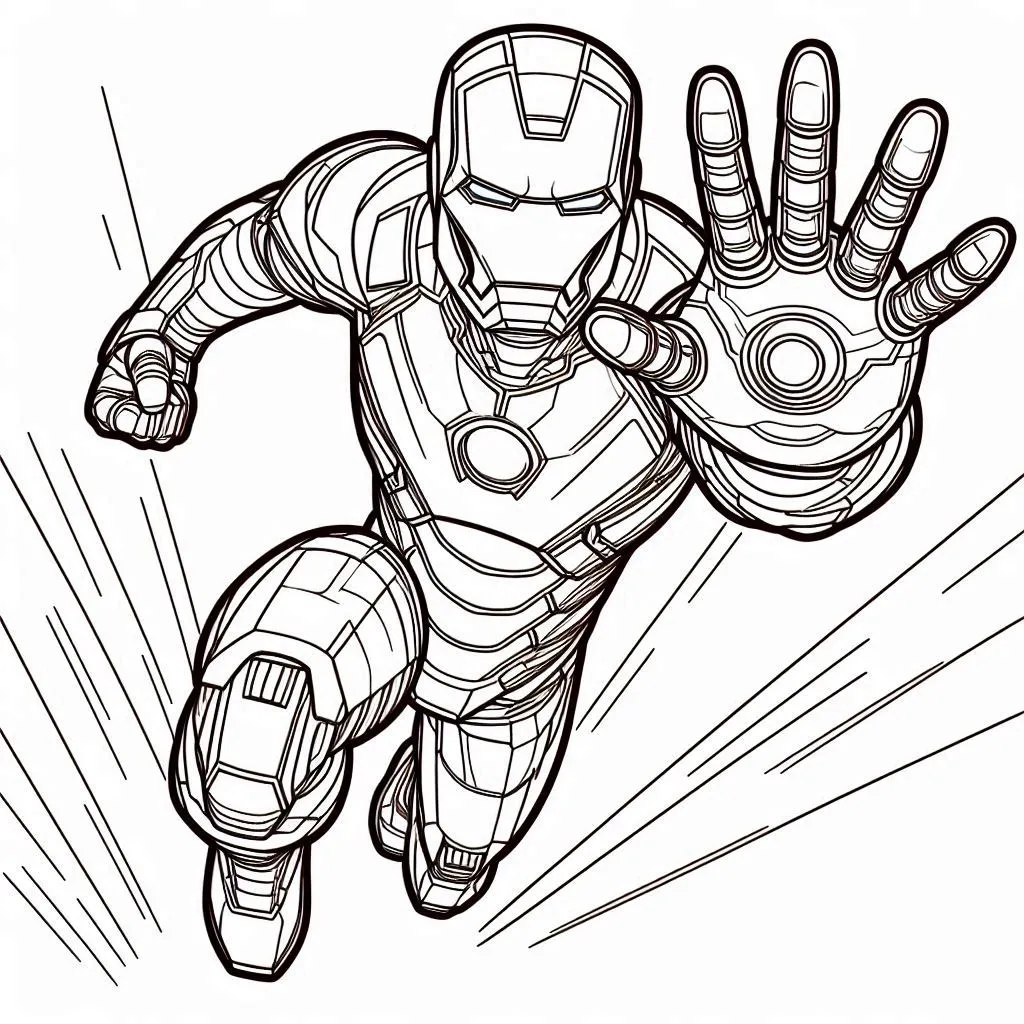 Iron man coloring page (18)