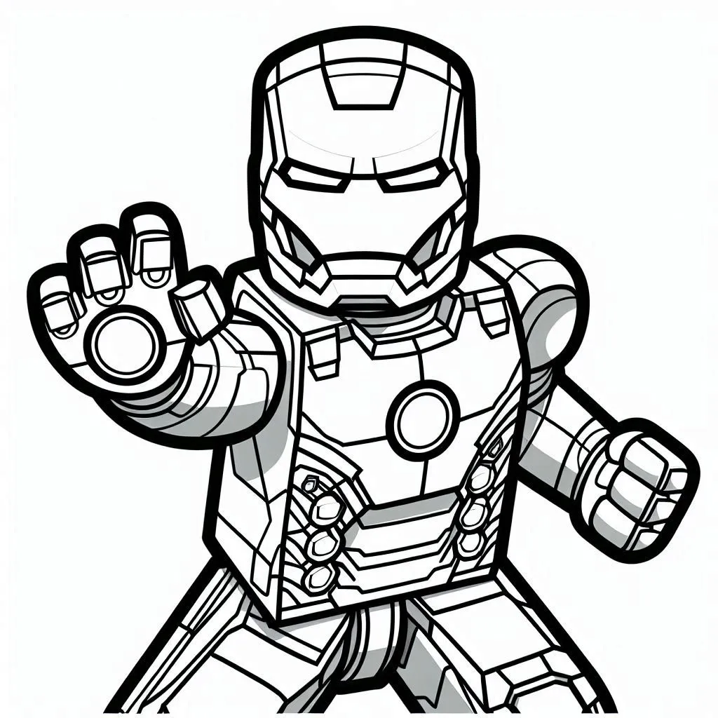 Iron man coloring page (19)