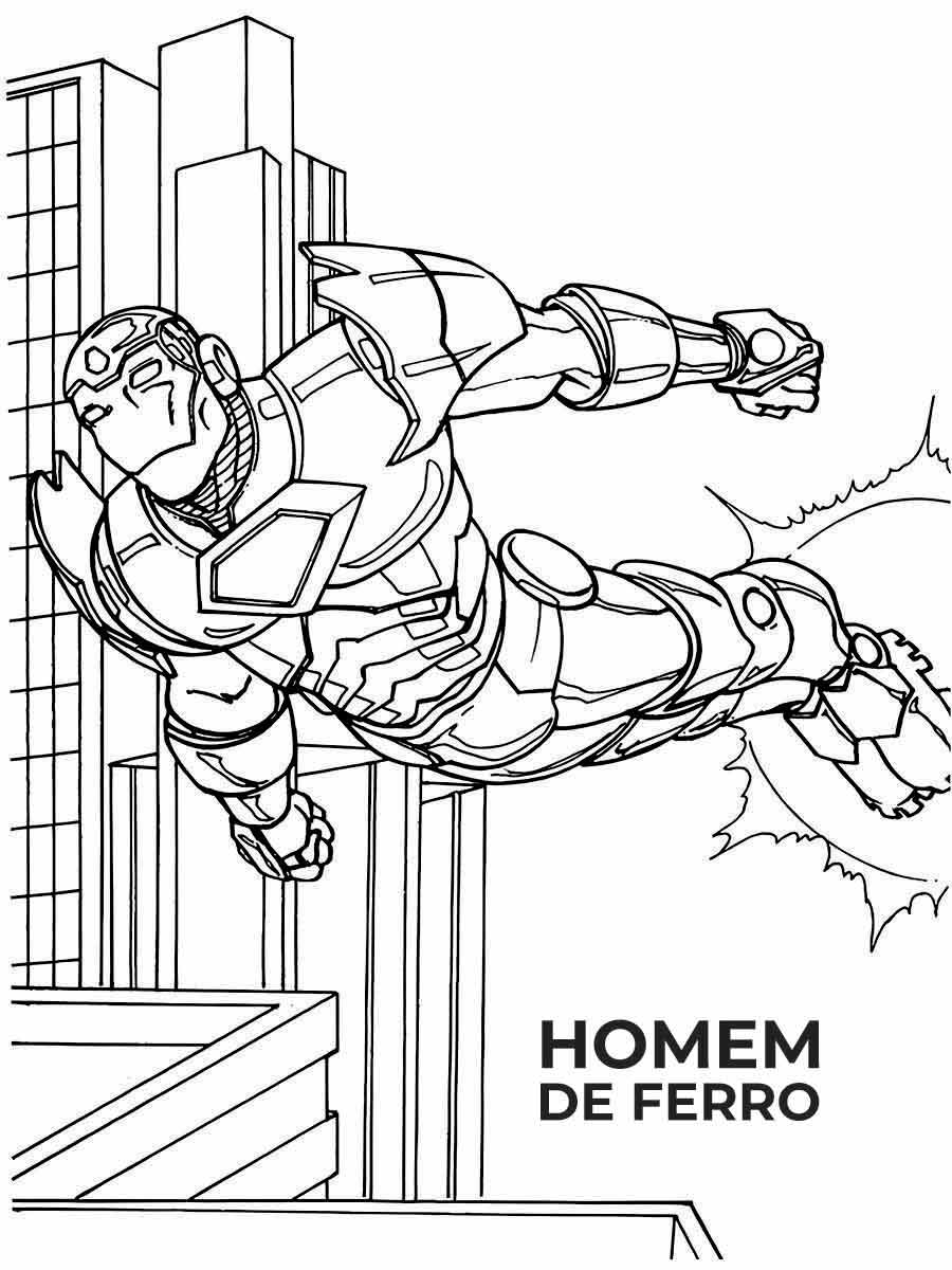 Iron man coloring page (21)