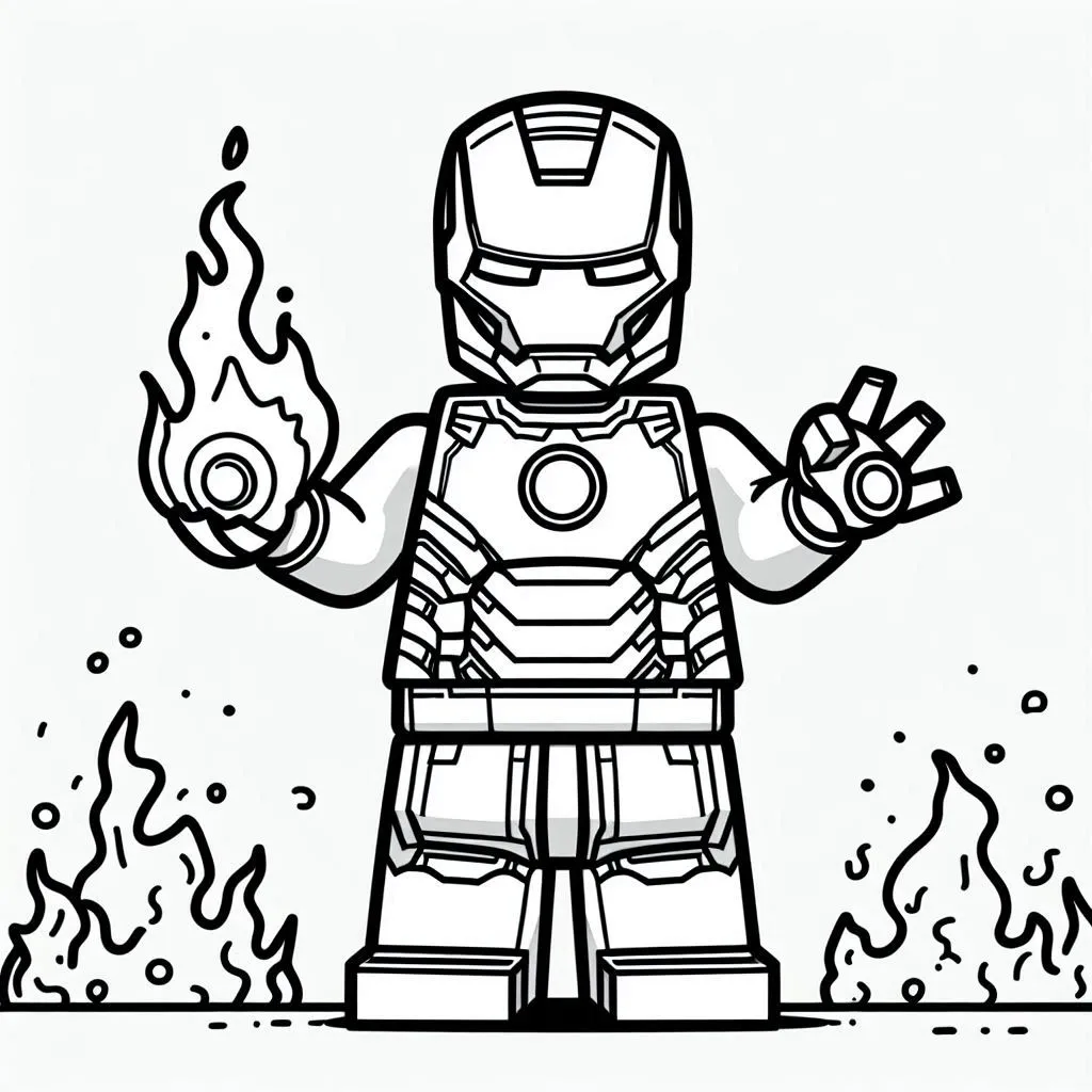 Iron man coloring page (23)