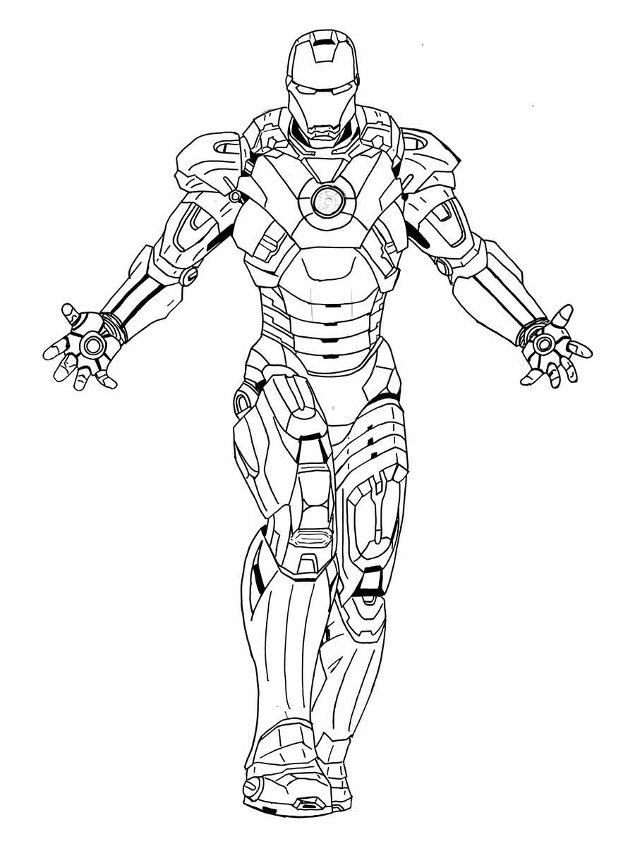 Iron man coloring page (25)